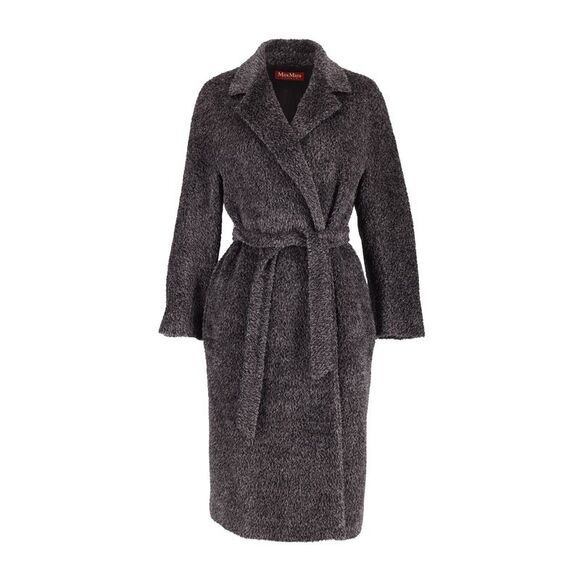 Max Mara Suri Coat in Black Alpaca